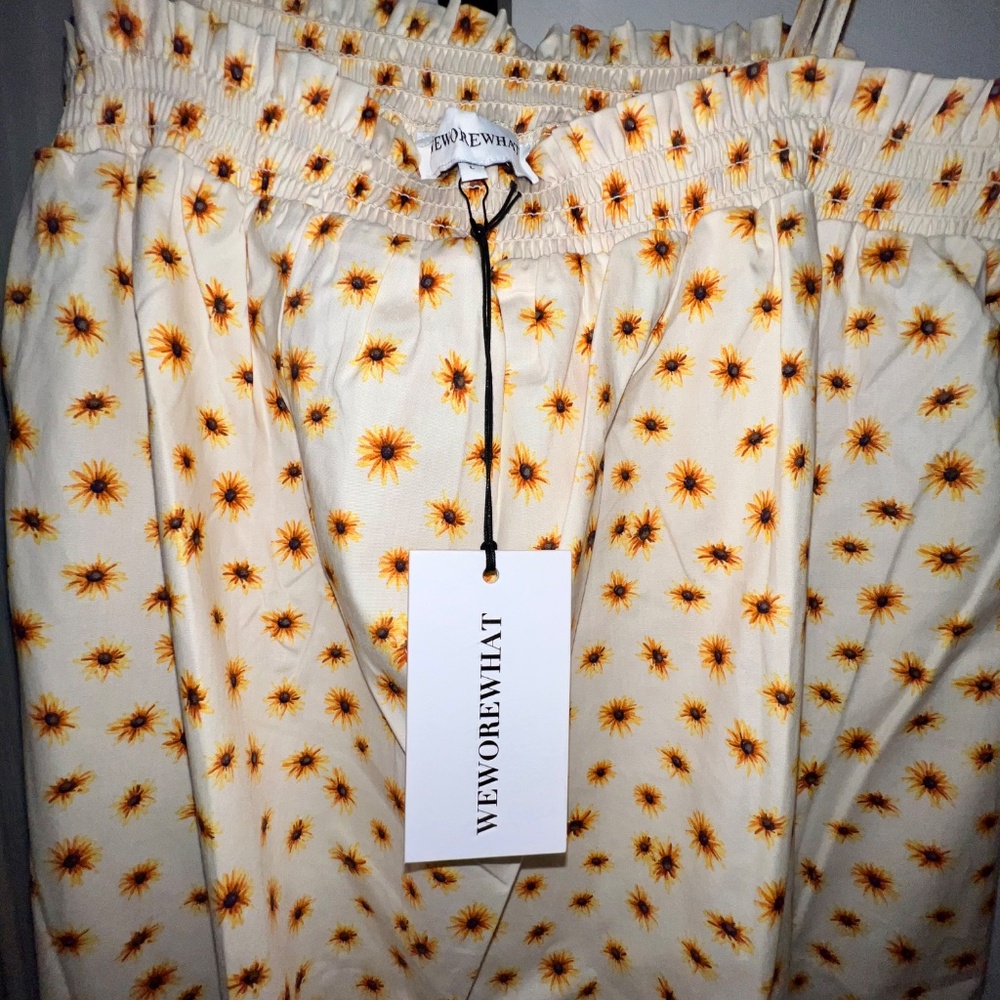 WeWoreWhat Smocked Midi Dress size L